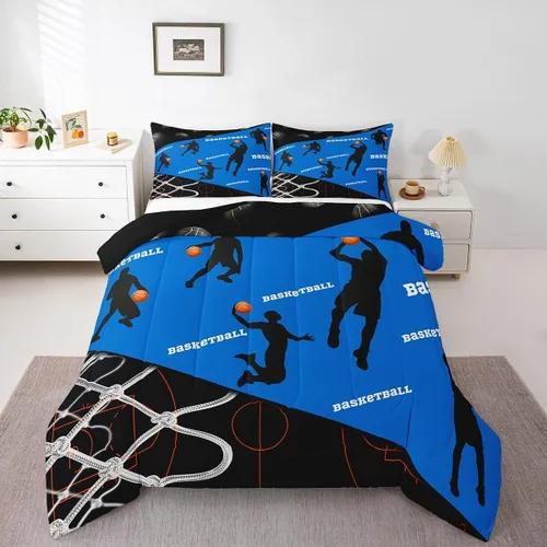 Miniatura 18 de Juego de ropa de cama de hockey sobre hielo para niños, adolescentes y adultos, juegos de edredón de disco de hockey, regalo para fanáticos