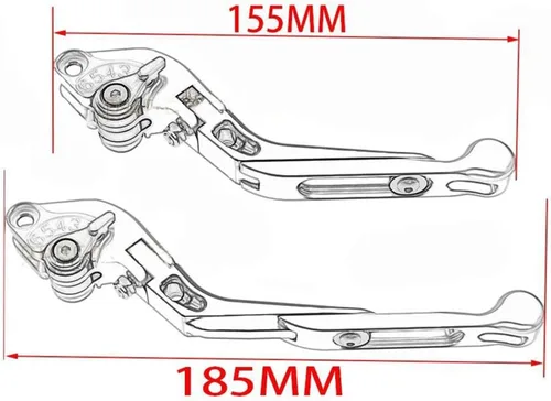 Miniatura 3 de Folding Extendable Brake Clutch Levers for FZ8 FZ-8 FZ 8 2011-2015 Motorcycle Accessories Parts Handles Set Adjustable(Design A)