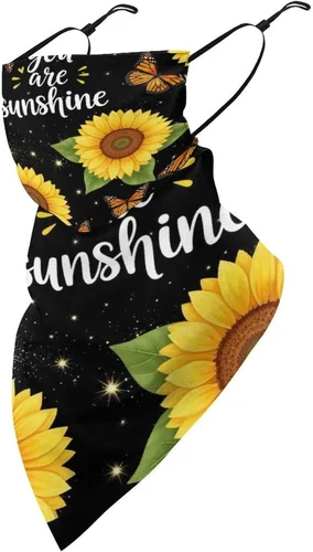 Miniatura 11 de Bufanda triangular reutilizable con cinta elástica para las orejas, protección solar UV