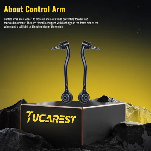 Miniatura 3 de TUCAREST 2 piezas K620117 K620118 izquierda derecha delantera inferior trasera brazo de control y conjunto de rótula compatible con 2000 2001 2002