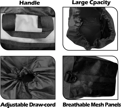 Miniatura 5 de Riverruns Bolsa para Vadeadores de Pesca y Caza con Malla Ventilada, Bolsa de Almacenamiento para Botas de Vadeadores para Senderismo, Camping