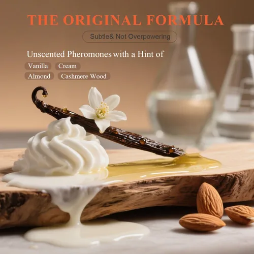 Miniatura 3 de Perfumes de feromonas para mujer, perfume de vainilla, perfume de larga duración para ella, aroma de soufflé de vainilla, tamaño de viaje 0.51 onzas