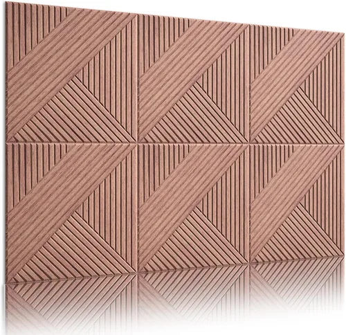 Miniatura 27 de Paneles acústicos decorativos, paquete de 8 paneles de arte de pared grandes de 48 x 32 pulgadas, paneles de pared autoadhesivos a prueba de sonido