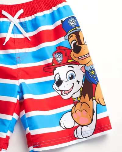 Miniatura 6 de Nickelodeon Paw Patrol - Traje de baño para niños Chase Marshall Rubble TMNT UPF 50+ - Pantalones cortos de natación para niños pequeños y niños