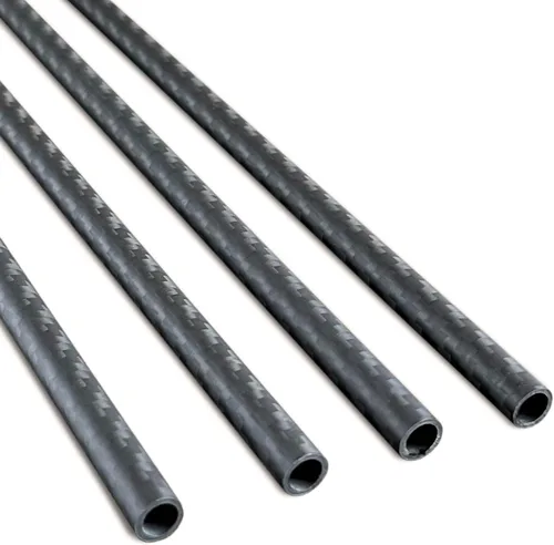 Miniatura 12 de 2 piezas Tubo de Fibra de Carbono 6 mm x 4 mm x 420 mm, 6 ~ 50 mm Disponible, 3 K rollo Envuelto Twill Mate Acabado.