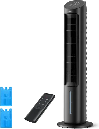 Miniatura 10 de DREO Ventilador de aire acondicionado portátil, ventiladores de pie de 40 pulgadas que soplan aire frío, aire acondicionado portátil, enfriador