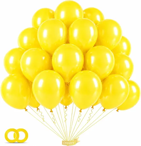 Miniatura 13 de EMART 100 globos negros de 12 pulgadas con cinta, helio de látex para fiestas de cumpleaños, baby shower, boda, graduación, Halloween, decoraciones