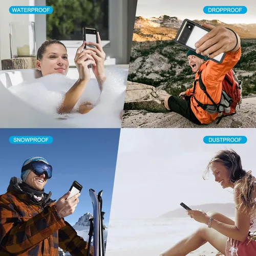 Miniatura 8 de Lanhiem Funda para Google Pixel 6, impermeable IP68 a prueba de polvo con protector de pantalla integrado, funda protectora de cuerpo completo