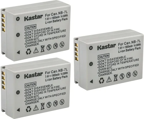 Miniatura 4 de Kastar Paquete de 1 batería de repuesto NB-7L para Canon PowerShot G10, PowerShot G10 es, PowerShot G10IS, PowerShot G11, PowerShot G12, PowerShot