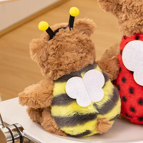 Miniatura 6 de Oso de peluche suave, juguetes de peluche con disfraz de mariquita, oso de peluche, disfraz de mariquita, oso de peluche, regalo para niños y amantes
