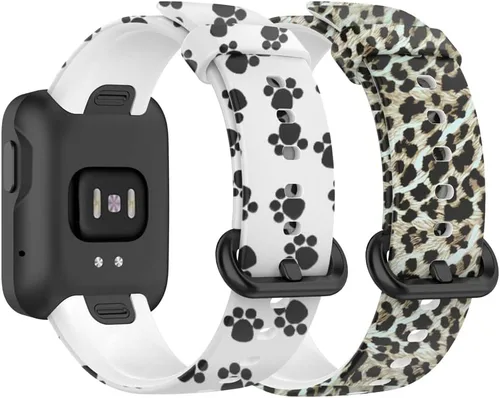 Senter Correa de reloj de silicona suave Correa de repuesto para Xiaomi Mi Watch Lite y Redmi Watch Lite Smart Watch 2 piezas-C