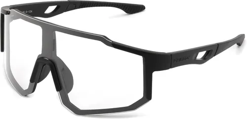 Miniatura 18 de FEISEDY Gafas de sol deportivas para hombres, mujeres y adolescentes - Béisbol, ciclismo, ciclismo UV400 protección B2388 008-negro rosa