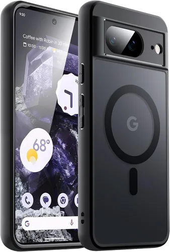 Miniatura 26 de JETech Funda magnética para Google Pixel 8 de 6.2 pulgadas 2023, compatible con MagSafe, translúcida mate trasera a prueba de golpes (Hazel)