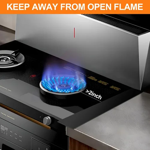 Miniatura 7 de FLSEPAMB Cubiertas de silicona para huecos para estufas, paquete de 2 unidades resistentes al calor para rellenar huecos para horno, sellan huecos