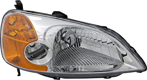 Miniatura 9 de Para Honda Civic Sedán Faros Lámparas Set 2001 2002 2003 Halógeno Conductor y Pasajero Lado