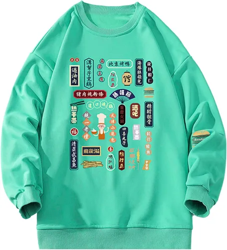 Miniatura 7 de EELHOE Mens Tshirts Prtined Graphic Baggy Cotton Long Sleeve Crewneck Tops Sun Protection Fashion Fishing Sweatshirt