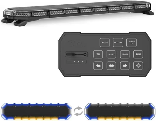 Miniatura 23 de SpeedTech Lights Super Takedown K-Force Elite 47 Barra de luz LED – 180 LED, 540 W montaje en techo advertencia de emergencia para policía, Ámbar