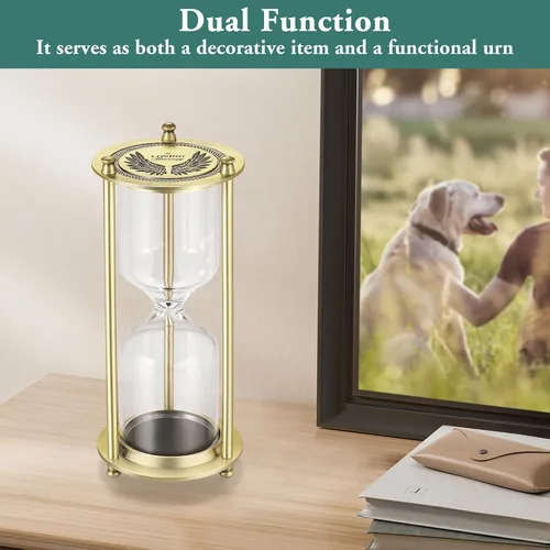 Miniatura 7 de Urna mediurma de reloj de arena para cenizas para cenizas para hombres y mujeres, urna de cremación para cenizas, urna conmemorativa de recuerdo