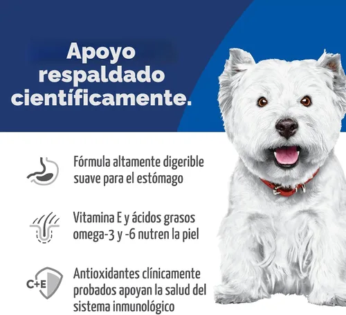 Miniatura 5 de Hill's Science Diet Alimento seco para perros adultos con estómago y piel sensible, pollo, bolsa de 4 libras