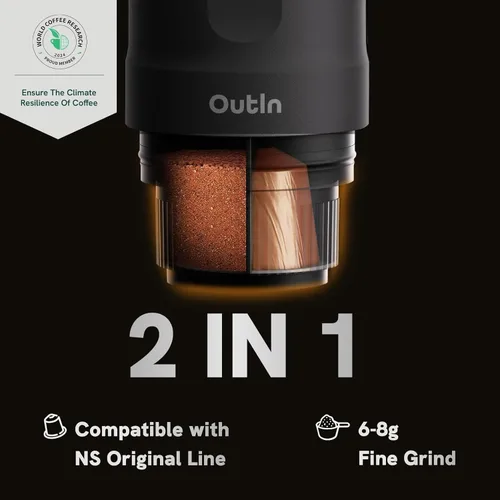 Miniatura 3 de OutIn Nano Máquina de café espresso eléctrica portátil con vaso de viaje
