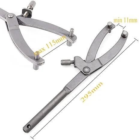 Miniatura 2 de Llave Inglesa Ajustable Herramienta de Cubo de Embrague de Volante Magneto, Herramienta de Extracción de Embrague de Ventilador para Accesorios