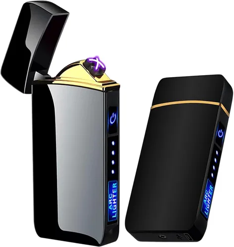 Miniatura 16 de T3-Tiger - Encendedor de arco inteligente, recargable por USB, resistente al viento, sin llama, encendedor de plasma ligero para fuego, barbacoas