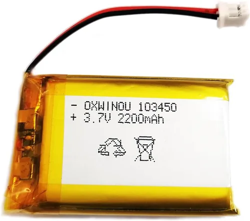 Miniatura 4 de Batería de Polímero de Litio 3.7V 2200mAh 103450 Lipo Paquete de Batería Recargable con 2 Cables Conector JST 2.0mm para Altavoz y Dispositivo