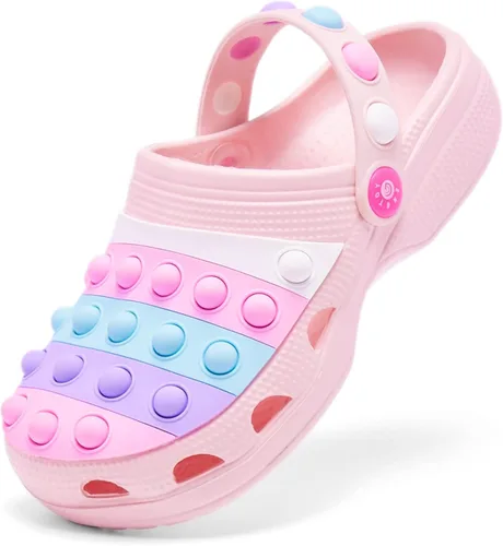 Zuecos para niños y niñas zapatos de jardín sin cordones sandalias ligeras para interiores y exteriores pantuflas de playa