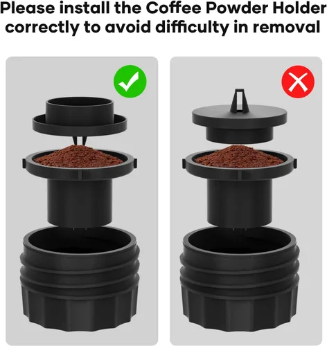 Miniatura 9 de Máquina de Café Portátil con Batería, Cafetera Espresso, 20 Bares Nano, Mini Máquinas de Espresso para Coche, Autocalentamiento, Eléctrica, USB-C