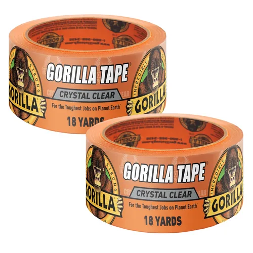 Miniatura 9 de Cinta adhesiva transparente Gorilla Crystal Clear, 4.78 cm x 16.5 m (paquete de 6) - Resistente al clima para proyectos y reparaciones en interiores