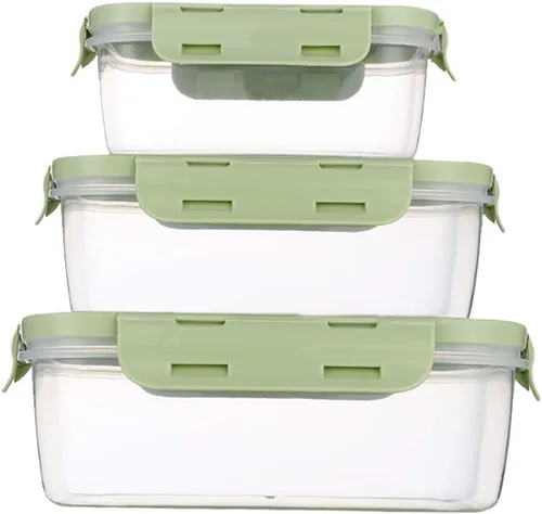 Juego de Recipientes para Alimentos con Tapas Herméticas - Cajas Bento de Plástico para Almuerzo - Recipientes para Preparación de Comidas, Aptos