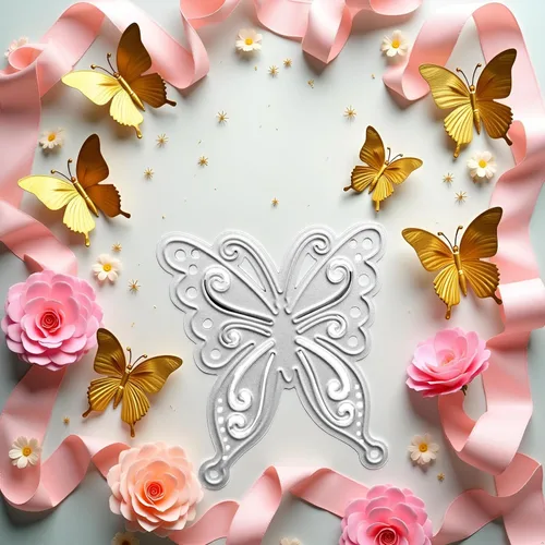 Troqueles de corte de mariposa de metal DIY Scrapbooking artista corte metal troqueles plantillas Scrapbooking capas troqueles troquelado plantillas