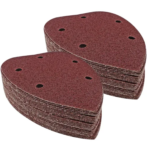 Miniatura 6 de 25 Piezas Papel de Lijado para Detalle de Ratón 40 Grano 5 Agujeros Hojas de Lijado para Ratón con Gancho y Bucle Almohadillas de Lijado para 140mm