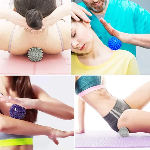 Miniatura 5 de Benvo Spiky - Pelotas de masaje, paquete de 3 bolas de lacrosse con rodillo muscular para fascitis plantar, espalda, hombro, alivio del dolor