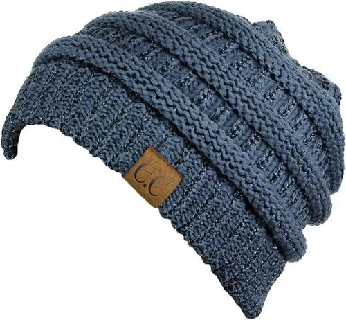 Miniatura 85 de C.C Trendy Warm Chunky Soft Stretch Cable Knit Beanie