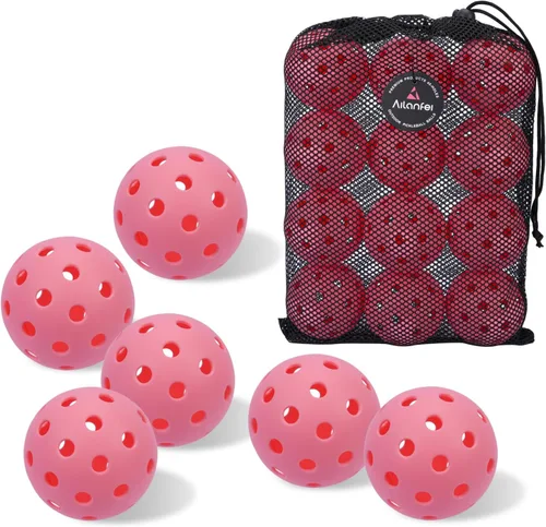 Miniatura 21 de Pickleball Balls 6 Pack 12 Pack- 40 Holes Outdoor Pickleball with Bag, Perfectly Balanced, High Bounce, Crack-Resistance，USAPA Standard - Multiple