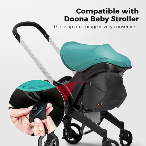 Miniatura 4 de Bolsa de almacenamiento compatible con el cochecito de asiento de automóvil Doona, accesorios de cochecito, gran capacidad, accesorios para bolsa