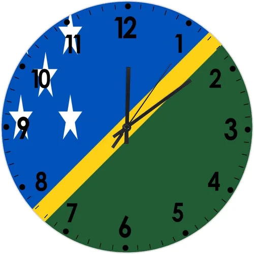Miniatura 374 de Cheyan Reloj de pared con bandera de Canadá de 12 pulgadas, silencioso, sin tictac, de PVC, funciona con pilas, reloj redondo decorativo, regalo