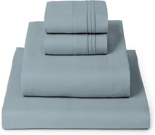 Miniatura 85 de Mellanni Juego de Sábanas Split King - Colección Icónica de 7 Piezas para Ropa de Cama, (Incluye 4 Fundas de Almohada), Bolsillo Profundo de 16 1394