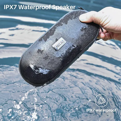 Miniatura 3 de TOZO Altavoz Bluetooth grande PA1, potente sonido estéreo 2.0 con graves profundos, tiempo de reproducción de 25 horas, altavoz de ducha impermeable