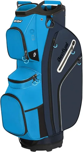 Miniatura 10 de Golf Cart Bag 15 Way Organizer Divider Top Golf Club Cart Bag for Men Women with Cooler, Handles and Rain Cover Negro & gris