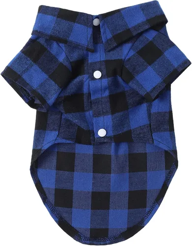 Miniatura 2 de Camisas para Perros a Cuadros Camisa para Perros Ropa para Perros Pequeños Medianos y Grandes Las Camisas para Dueño y Mascota se Venden por Separado