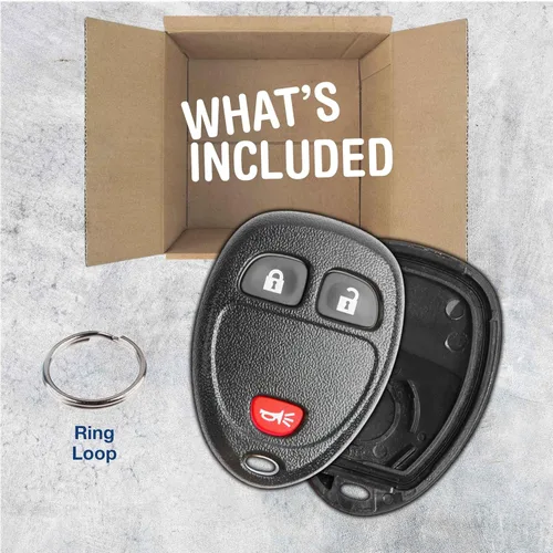 Miniatura 3 de keylessoption sólo el caso Keyless Entry Remote Key Fob Shell, Negro