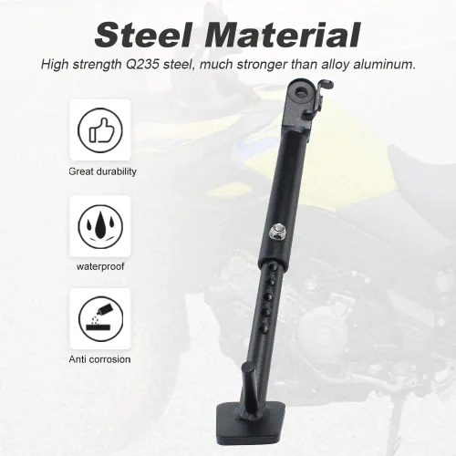 Miniatura 4 de Xitomer Compatible con V-Strom 650 DL650 2012-2026 Soporte lateral grande ajustable para motocicleta de 2 pulgadas