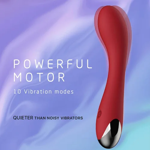 Miniatura 2 de Consolador vibrador de punto G para vagina, clítoris, estimulación anal con 10 modos de vibración, masajeador vibratorio silencioso, recargable