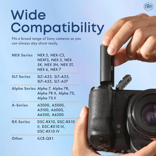 Miniatura 6 de BM Premium 2 baterías NP-FW50 y cargador de doble bahía para Sony ZV-E10, A6100, A6400, DSC-RX1R III, DSC-RX10 IV, DSC-RX10 II, RX10 III, A7 II