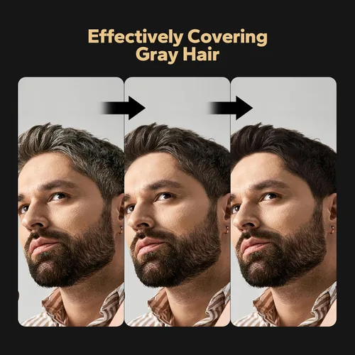 Miniatura 4 de Champú de tinte para cabello negro, champús para cabello tratado con color, champú de tinte para el cabello 3 en 1, tinte para cabello negro