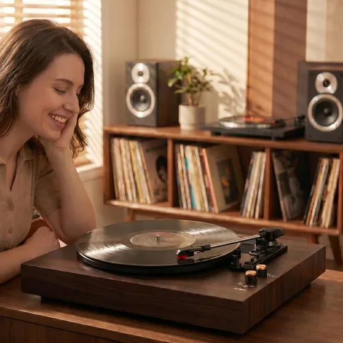 Miniatura 6 de Alfombrilla acrílica para tocadiscos Slipmat para discos: Alfombrillas deslizantes de vinilo para plato de 12 pulgadas, accesorios para tocadiscos