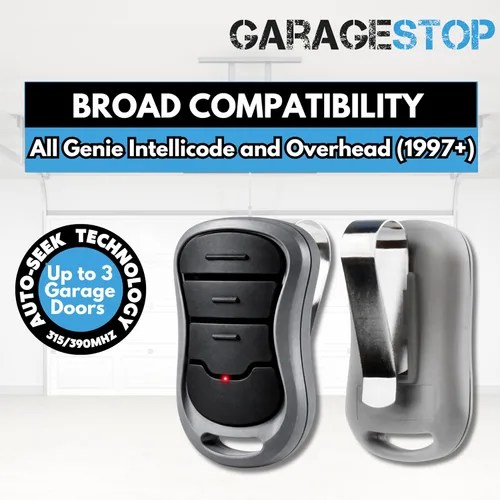 Miniatura 5 de 2X para mando a distancia de puerta de garaje Genie Intellicode, reemplazo de mando a distancia de puerta de garaje Genie G3T-BX G3T-R de 3 botones