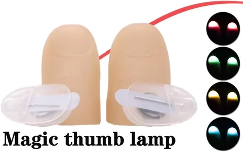 Miniatura 5 de MilesMagic Juego de 2 luces mágicas con punta de pulgar Luces de todas partes Luces intermitentes fáciles de hacer desde cualquier lugar de Azul